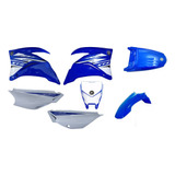 Kit Carenagem Xtz 250 Lander 2018 Azul Com Adesivo