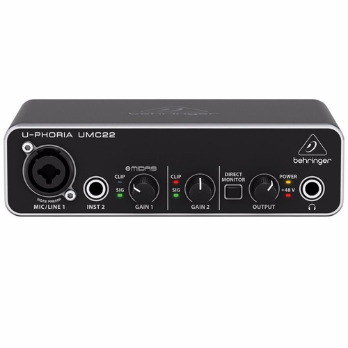 Behringer Umc22 U-phoria Interface Micrófono Instrumento 