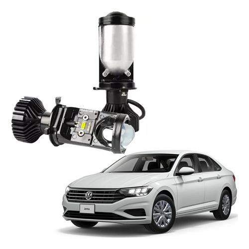 Focos Kit Lupa Led Y6 Carro Jetta Volkswagen Proyector 16000