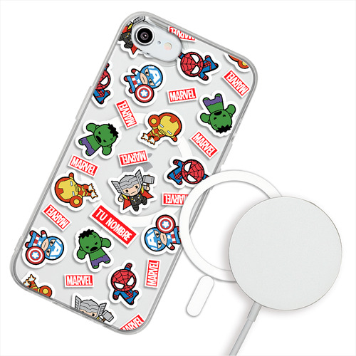 Funda Para iPhone Magsafe  Marvel Personalizado Superhéroe