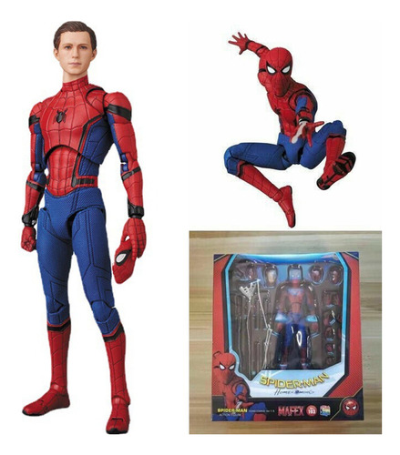 Mafex No.103 Marvel Homecoming Spider-man Figura Juguete 