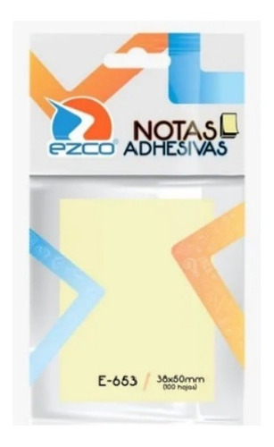 Notas Adhesivas Ezco 38 X 50 X 100 Hojas