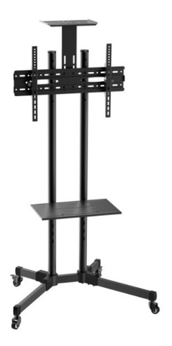 Soporte Tv 37 -73  Tipo Pedestal Con Ruedas+soporte Fijo