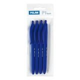 Bolígrafos P1 Touch Color Azul Punta 1mm - Paquete De 4 - Mi