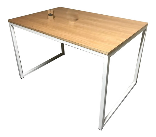 Mesa Industrial Nordica Diseño Hierro Madera