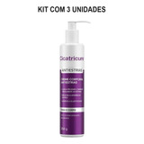 Kit Creme Corporal Cicatricure Antiestrias Com 3un De 250g