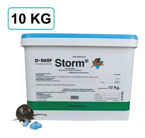 Cubeta Veneno Para Raton Ratas Storm 10 Kg Original