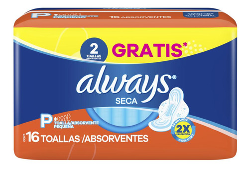 Absorventes Femininos Always Super Proteção Seca Com Abas P 32 Unidades Seca Com Abas 16 U