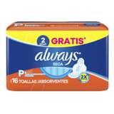 Absorventes Femininos Always Super Proteção Seca Com Abas P 32 Unidades Seca Com Abas 16 U