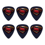 Juego De 6 Púas De Guitarra Con Logotipo De Superman De La L