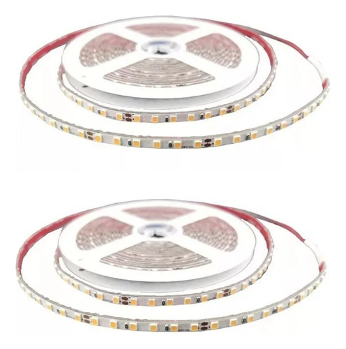 Cinta Luz Led 2835 Blanco Frio 5m 60w 12v 120 Leds/m Ip33 X2