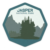 Pegatina Del Parque Nacional Jasper (3)