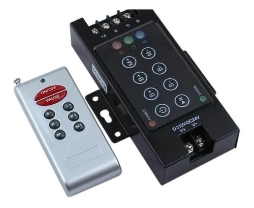 Dimmer Controlador 12v-24v Rgb + Control Rf 8 Botones 12a