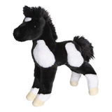 Peluche De Caballo Blanco Y Negro