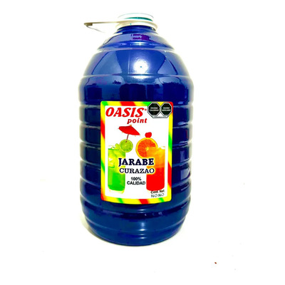 Endulzante Jarabe Natural Curazao Curacao Azul 5lt Oasis | MercadoLibre
