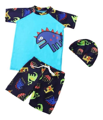 Dinosaurio Traje De Baño Y Gorro Para Niños