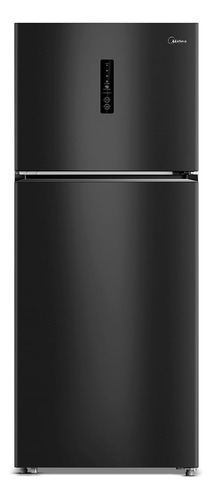 Geladeira Frost Free Duplex 411l Slim Cor Black Inox Midea