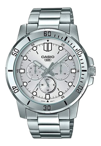 Reloj Casio Mtp-vd300 Multiaguja Hombre Acero 100% Original!