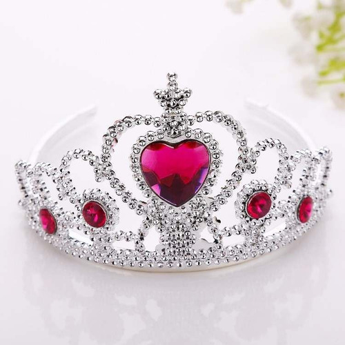 Coroa Tiara Infantil Princesa Cores Diversas - 6 Unidades