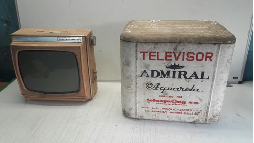 Tv Admiral C/caixa De Esopor Original Da Época Raridade