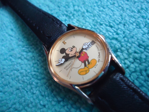 Seiko Mickey Mouse Mini Reloj Retro Vintage Para Dama Japan