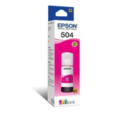 Tinta Epson Eco Tank 504 Magenta 70ml  L4260 L6270 L6191 