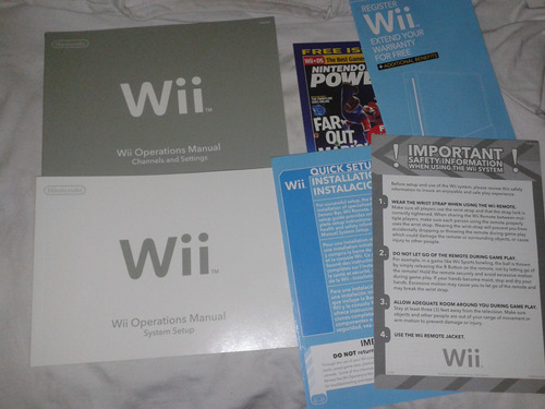 Manuales Y Folleteria Original De Nintendo Wii