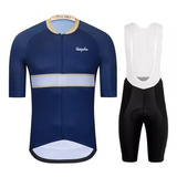 Uniforme Conjunto Ciclismo Ralpha Azul Short Bib + Jersey