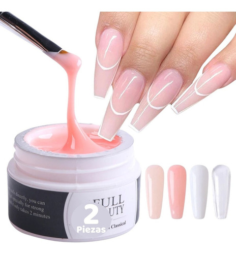 Gel De Construcción Profesional Para Uñas Esculturales 2pz F Color 04 - Nude Pink