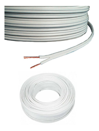 Cable Blanco Paralelo 2 X 0,5mm  X Rollo 10mts.          Pe