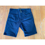 Bermuda Short Jean H&m Talle 29 Azul Oscuro