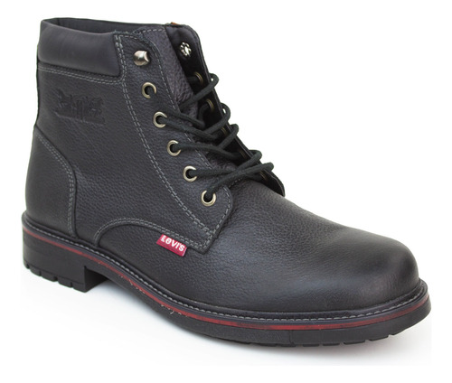 Bota Botín Casual Para Caballero Levis Negro L210806 Cómoda