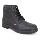 Bota Botín Casual Para Caballero Levis Negro L210806 Cómoda