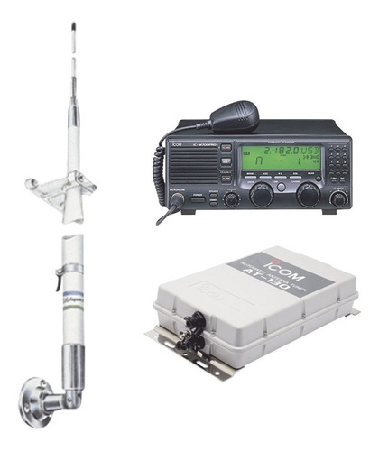 Kit Radio Móvil Marino Con Antena Ic-m700pro-kit1 Icom  