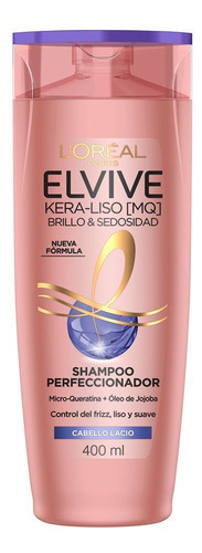Shampoo Elvive Kera Liso Brillo Y Sedosidad X 400 Ml.