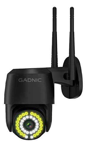 Cámara De Seguridad Hd Gadnic Con Audio Bidireccional Color Negro
