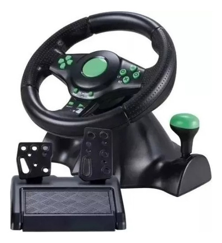 Volante Gamer Racer 4 Em 1 Xbox 360 Ps3 Ps2 Pc Pedal Cambio