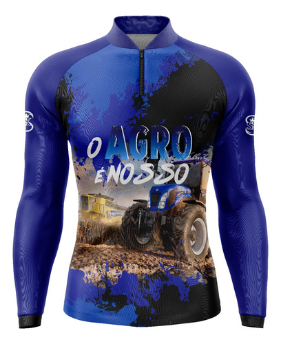 Camisa Camiseta Agro Agricultura Masculina Uv Gll53