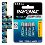 54 Pilhas Alcalinas Aaa 3a Palito Rayovac 9 Cart