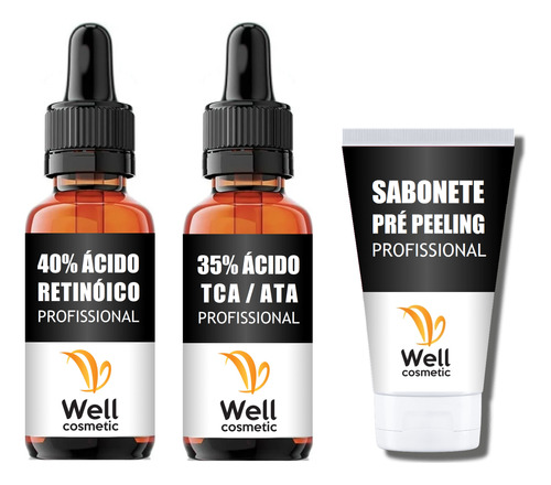 Ácido Retinoico 40% (10ml)  + Ácido Tca 35% Well Cosméticos