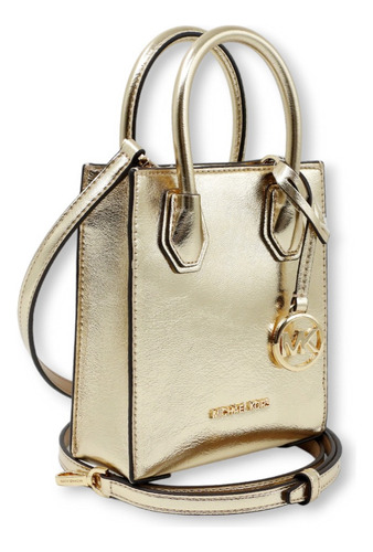 Bolsa Crossbody Michael Kors Dorada Dama 100% Original