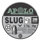 Pack X5 Balines Apolo Slug 6.35 Mm 33 Gr X200 