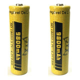 Kit 2 Bateria Gold Jws Recarregável 14500 3.7v 6800mah
