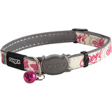 Rogz Cb09-k Collar Para Gato Reflectante Que Brilla En La Os