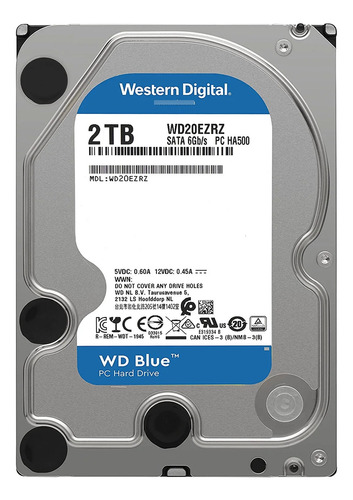 Disco Rígido Western Digital Blue 2tb Wd20ezrz (cmr)