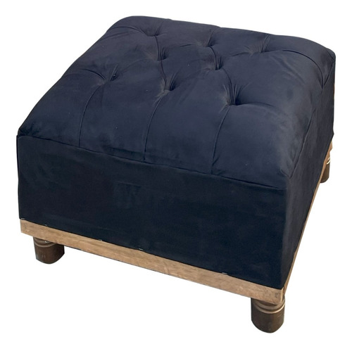 Camastro Chesterfield Reposapies 60x60 Pana Especial Colores