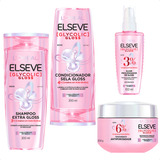 Kit Loréal Elseve Glycolic Gloss Shampoo+cond+mascara+serum 