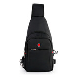 Bolsa Transversal Crossgear Shoulder Bag Usb Reforçada