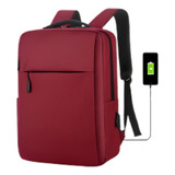 Mochila Notebook Semi Impermeável Fone De Ouvido E Usb Slim