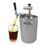 Pequeño Barril De Cerveza 5l Con Grifo Inyector Premium Co2